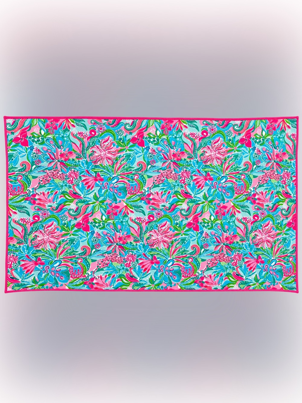 LILLY PULITZER Lounge/Beach/Pool Towel Microfiber 40"x72" Tropical Multicolor